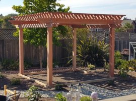 Outdoor Pergola with Roof - A-1 Construction