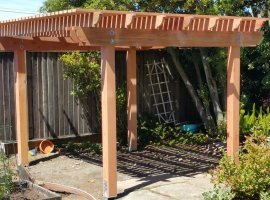 Outdoor Pergola with Roof - A-1 Construction